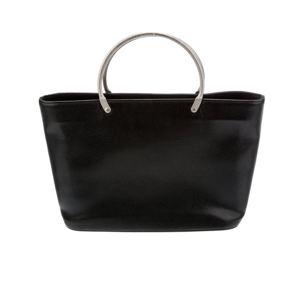 Chanel neoprene bag with silver handles